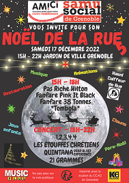 Affiche du Noël de la rue du 17/12/2022