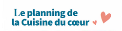 planning de la Cuisine du coeur qui est repris dans le texte qui accompagne l'image