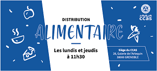 Flyer de la Distribution alimentaire du ccas mars 2020