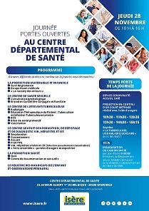 ournée portes ouvertes du Centre départemental de santé du 28/11/2024