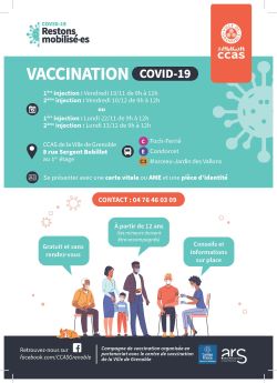  	flyer campagne de vaccination covid du mois de novembre 2021