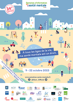 Affiche des Semaines d'information sur la santé mentale du 9 au 22 octobre 2023