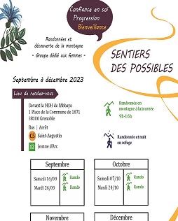 Programme des randonées des sentiers des possibles : l'émancipation par la marche