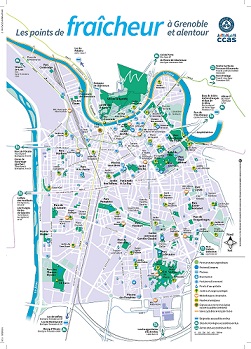 Carte des points fraicheurs 2022