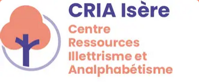 Logo du CRIA Isère, le centre ressources illettrisme et analphabétisme