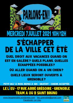 Affiche : Parlons-en S'échapper de la ville cet été du 07/07/2021