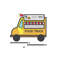camion de distribution de nourriture