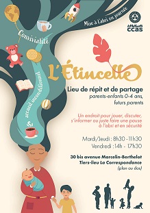 'étincelle : lieu de mise à l'abri pour les parents d'enfants de 0 à 4 ans