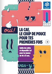 Couverture du Guide des aides de la CAF pour les jeunes de 16 à 25 ans 2026