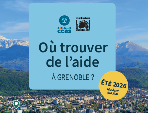 Flyer Où trouver de l'aide à Grenoble cet été 2026
