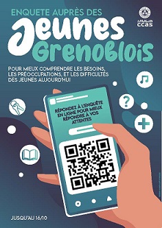  Flyerde l'enquete sur les besoins des jeunes du CCAS de Grenoble 10/2022