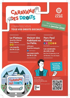 Planning de janvier 2026 de la Caravane des droits