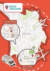 Plan des arrêts de la Caravane des droits en septembre 2026